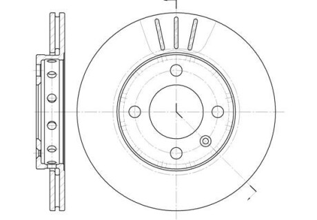 Гальмівний диск перед. VW Polo/Lupo 94-05 (239x18) - WOKING D6426.10