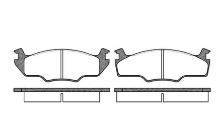 Комплект тормозных колодок, дисковый тормоз - WOKING P0213.10
