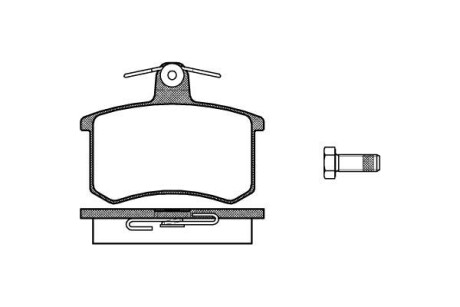 Гальмівні колодки зад. FIAT CROMA /VW SCIROCCO /Audi /A6/A8 1.6-2.8 82-98 - (0005892650, 0060743578, 0060760120) WOKING P0353.00 (фото 1)