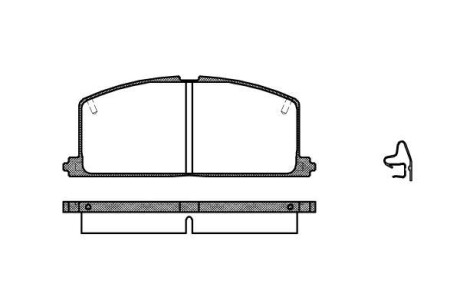 Гальмівні колодки пер. Camry/Carina/Celica/Corolla/Tercel (83-02) - WOKING P0673.04