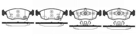 Колодки тормозные диск. перед. (Remsa) Fiat Panda 12> (P0723.50) - (77365927, 77365945, 77366212) WOKING P072350