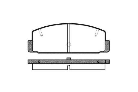 Гальмівні колодки зад. Mazda 6/626 1.8-2.5 99-13 - WOKING P0793.20