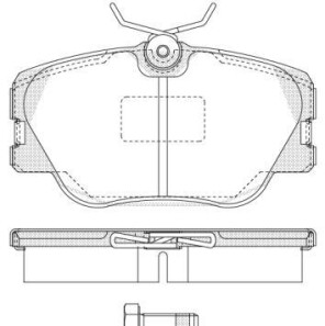 Комплект тормозных колодок, дисковый тормоз - WOKING P0893.00