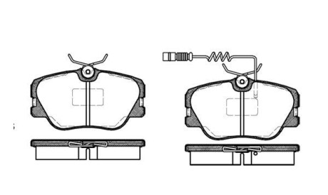 Комплект тормозных колодок, дисковый тормоз - WOKING P0893.02