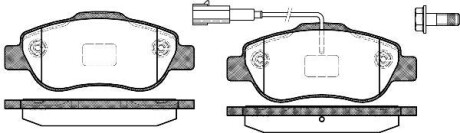 Колодки тормозные диск. перед. (Remsa) VAG Golf VII Passat B8 Tiguan II / PSA Nemo Bipper 08> / Fiat Doblo I / Opel Corsa D (P10003.11) - (me9s5j2k021ab, 77365817, 1778384) WOKING P1000311