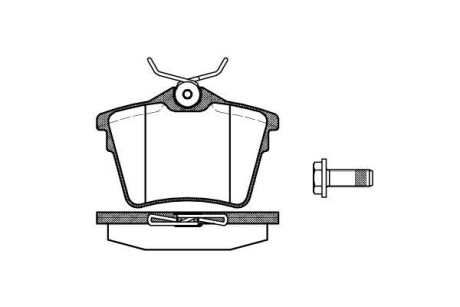 Колодки тормозные диск. задн. (Remsa) Citroen C5 iii 1.6 08-,Citroen C5 iii 1.8 08- - WOKING P10033.00