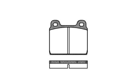 Комплект тормозных колодок, дисковый тормоз - WOKING P1023.00