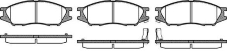 Гальмівні колодки пер. Almera (06-21) - (410606N091, 410606N0X1, 4106095F0A) WOKING P10233.02