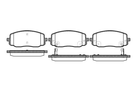 Колодки тормозные диск. перед. (Remsa) Hyundai i10, Kia Picanto 11> - WOKING P10333.02