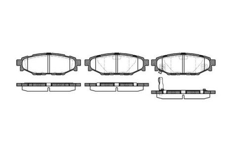 Гальмівні колодки зад. Forester/Impreza/Legacy/Outback09- - (26696AG031, 26696AG010, 26696AG030) WOKING P10363.01 (фото 1)