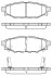 Гальмівні колодки зад. Forester/Impreza/Legacy/Outback09- - (26696FJ000, 26696AG051) WOKING P10363.12 (фото 1)