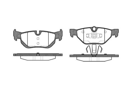 Колодки тормозные диск. задн. (Remsa) BMW 1e87 1.6i 2.0i (06-12) (P10453.00) - WOKING P1045300