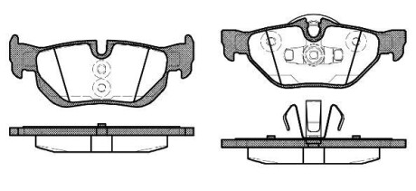 Колодки тормозные диск. задн. (Remsa) BMW 1e87 2.0i 2.0d (06-12) - WOKING P10453.10