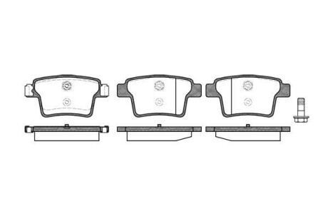 Гальмівні колодки зад. X-Type/Mondeo 00-11 - (425278, 425294, 425336) WOKING P10493.10