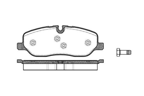 Колодки тормозные диск. перед. (Remsa) Range Rover III 04> / RR Sport 06> / Discovery III (P10583.00) - WOKING P1058300