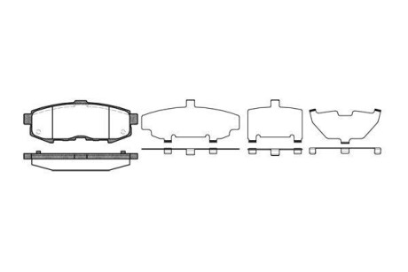 Колодки тормозные диск. задн. (Remsa) Mazda MPV II 2.0d 2.3i (02-06) (P10603.00) - (ley42648za, ley42643z, ley42643za) WOKING P1060300