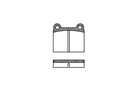 Гальмівні колодки W123/W126/W107 (58-05) - WOKING P1063.00