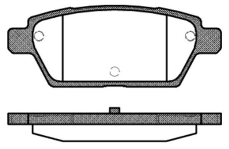 Колодки гальмівні диск. задн. (Remsa) Mazda 6 I (P10953.10) - (gpya2648zd, gpya2648zc, gpyb2643z) WOKING P1095310