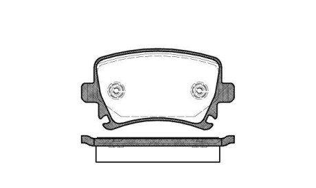 Гальмівні колодки зад. Caddy III/Golf V/Audi A4 03- (Girling) - WOKING P11313.00