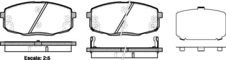 Гальмівні колодки пер. Hyundia i30/KIA C\'eed 02- - WOKING P11383.12