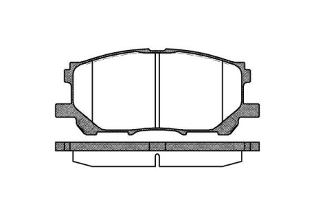 Гальмівні колодки пер. Lexus RX 03-08 (sumitomo) - (044660W070) WOKING P11393.00