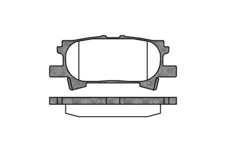 Колодки тормозные диск. задн. (Remsa) Lexus RX 300-330-350 03>08 Sumitomo ver. - (0446648030, 0446648040, 0446648060) WOKING P11403.00