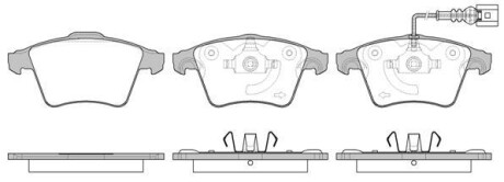 Колодки тормозные диск. перед. (Remsa) VW T5-T6 - WOKING P11453.11