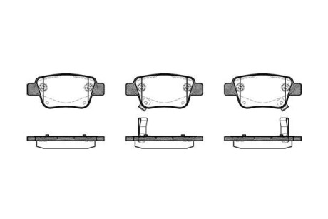 Гальмівні колодки зад. Toyota Avensis 00-08 (Bosch) - WOKING P11473.02