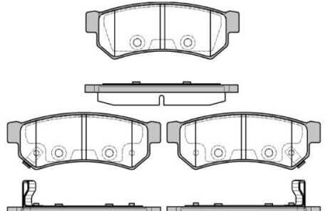 Комплект тормозных колодок - WOKING P11483.12