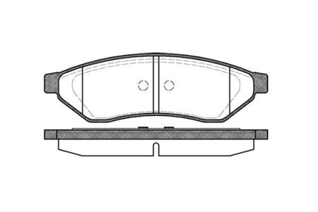 Колодки гальмівні диск. задн. (Remsa) Chevrolet Epica Evanda (P11493.00) - WOKING P1149300