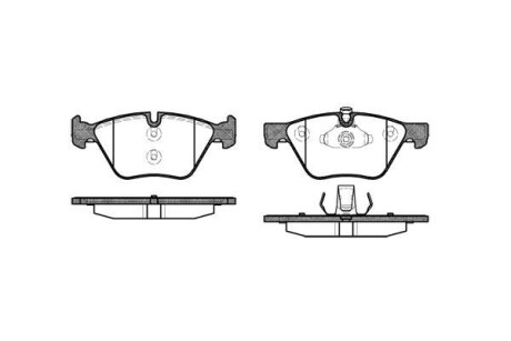 Колодки тормозные диск. перед. (Remsa) BMW 3e90 5e60 5F10 X1e84 - WOKING P11523.00