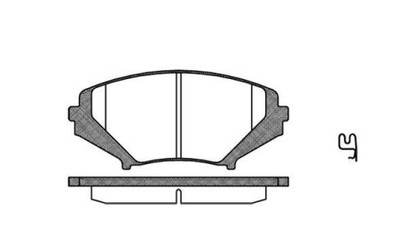 Комплект тормозных колодок, дисковый тормоз - (v9118A088, F1YA3328ZA, AY040TY062) WOKING P11803.01