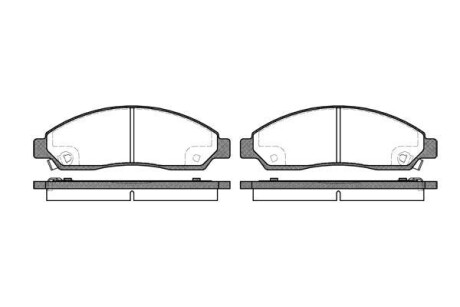 Колодки гальмівні диск. перед. (Remsa) GREAT WALL Hover 05> 10> (P11983.14) - (8980511170) WOKING P1198314