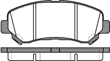 Колодки гальмівні диск. перед. (Remsa) Nissan Qashqai qashqai 2 i 1.5 06-13,Nissan Qashqai qashqai 2 i 1.6 06-13 (P12183.00) - WOKING P1218300