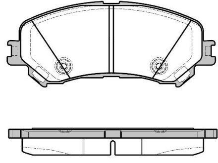 Комплект тормозных колодок - WOKING P12183.20