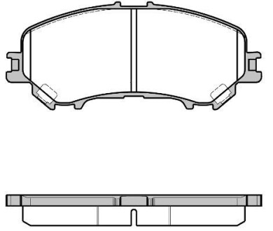 Гальмівні колодки пер. NISSAN QASHQA/RENAULT KADJAR 1.2-2.0 15- - WOKING P12183.22