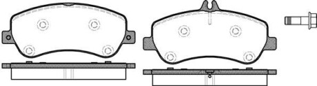 Колодки тормозные диск. перед. (Remsa) MB GLK 08>15 (P12773.00) - WOKING P1277300