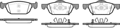 Колодки гальмівні диск. перед. (Remsa) Honda Accord 08>15 / Civic 12> (P12843.02) - (45022TV0E02, 45022TV0E01, 45022TL1G01) WOKING P1284302