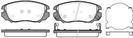 Гальмівні колодки пер. Insignia/Insignia/Malibu/9-5 08-17 - (13237750, 1605624) WOKING P12853.02 (фото 1)