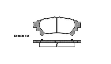 Гальмівні колодки зад. Lexus RX 08-15/Toyota Prius 09- (akebono) - WOKING P12953.00