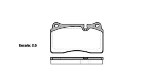 Комплект тормозных колодок, дисковый тормоз - (107856041, SFP500045, SFP500070) WOKING P13003.10