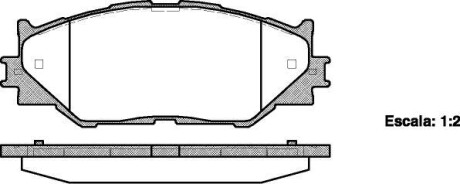 Колодки гальмівні диск. перед. (Remsa) Lexus IS 05> 13> (P13013.00) - WOKING P1301300