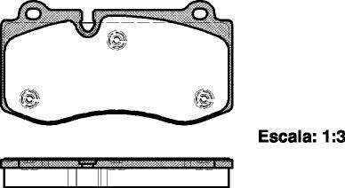 Колодки гальмівні диск. перед. (Remsa) Mercedes-Benz E211 S221 (P13023.00) - (45022TL0G50, 45022TL0G51) WOKING P1302300