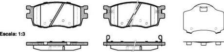 Колодки тормозные диск. перед. (Remsa) Hyundai Accent Rio 05>10 / i20 08>15 - WOKING P13083.02