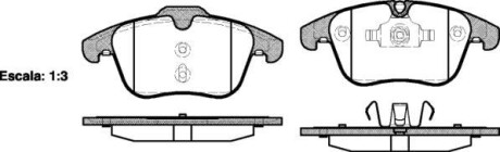 Колодки тормозные диск. перед. (Remsa) Ford Mondeo IV S-max Galaxy / PSA 508 407 (P13193.00) - (7G912K021BB, C2C27290, C2C35612) WOKING P1319300