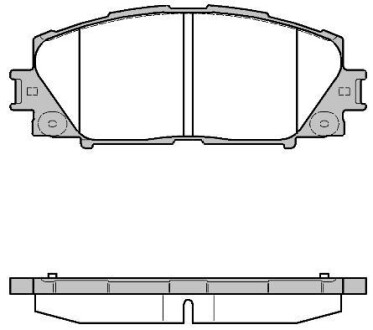 Гальмівні колодки пер. Prius 08- - (0446547070, 044650W141, 0446547060) WOKING P13243.10