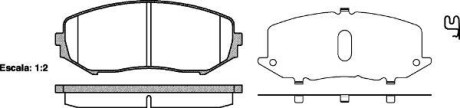 Гальмівні колодки пер. Suzuki Grand Vitara 05-15 (tociko) - WOKING P13253.02