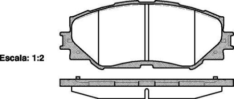 Колодки тормозные диск. перед. (Remsa) Toyota Corolla Auris 06> 13> / Rav4 05> 12> - WOKING P13323.00