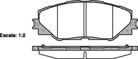 Комплект тормозных колодок, дисковый тормоз - WOKING P13343.00