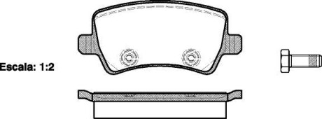 Гальмівні колодки зад. Ford Galaxy/S-Max 06-15 (TRW) - (1426144, 1439866, 1426143) WOKING P13363.00 (фото 1)